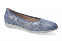 chaussure mephisto Ballerines erika perf bleu jean